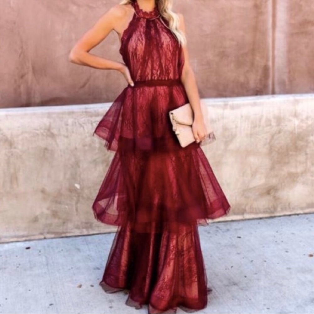 VICI dolce tiered lace dress